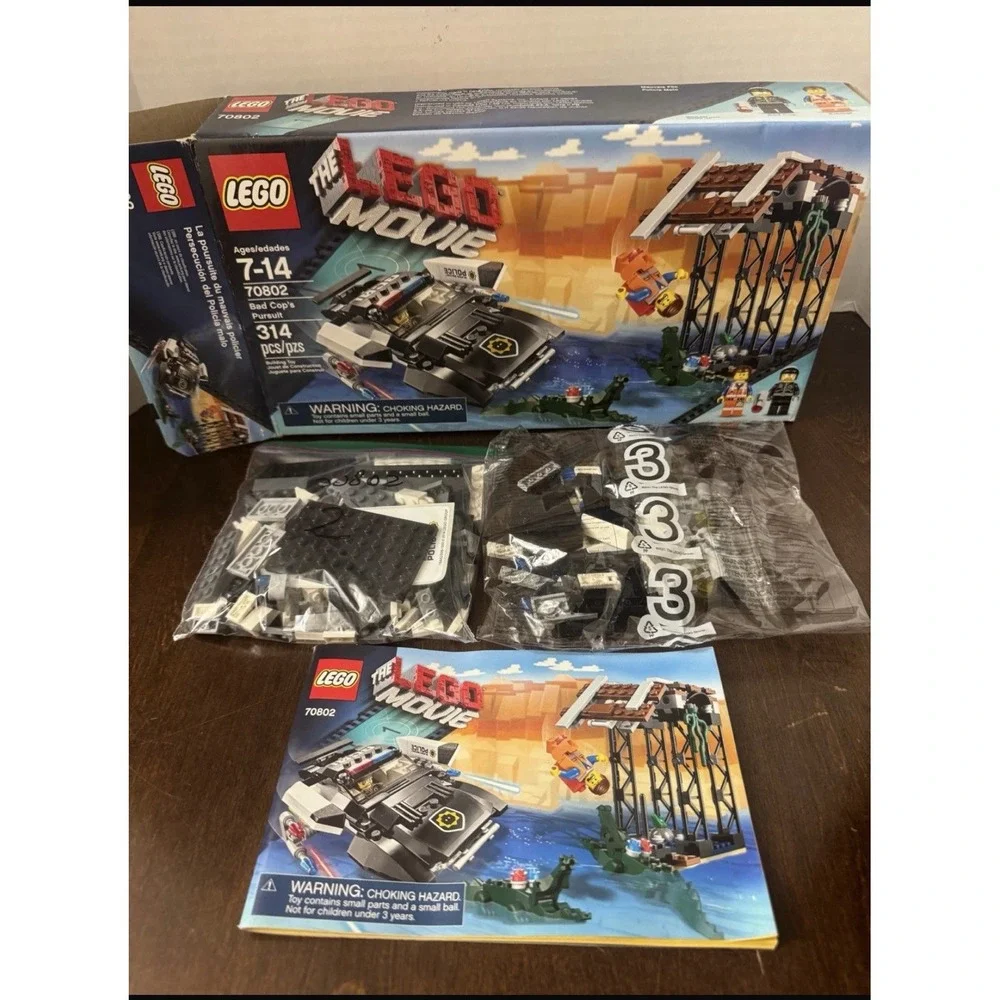 LEGO Movie 70802 Bad Cop's Pursuit - Vehicle Only- Partial Set w/Box & Manual
